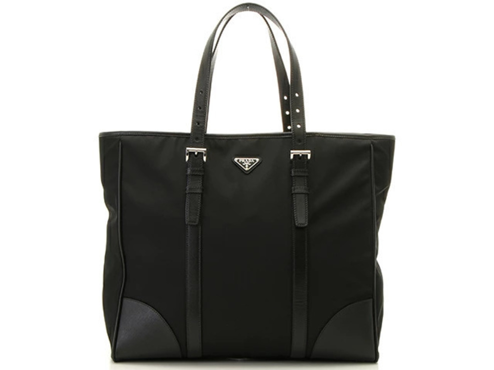 Prada Tote Tessuto Saffiano Bag Saffiano Black